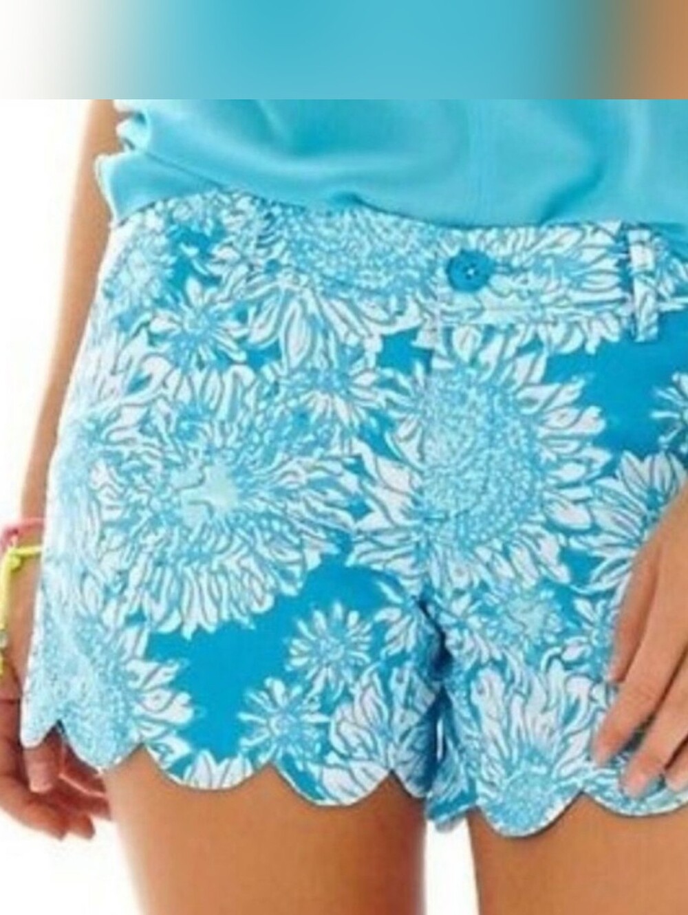 Lilly Pulitzer Blue Buttercup Knit Shorts